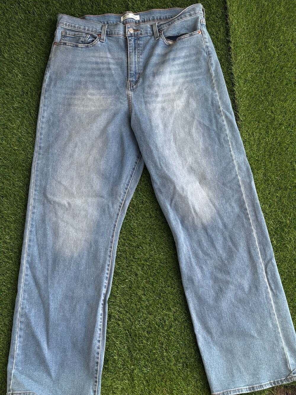 Signature by Levi Strauss & Co. Heritage High Rise Loose Straight Jeans Size 34W